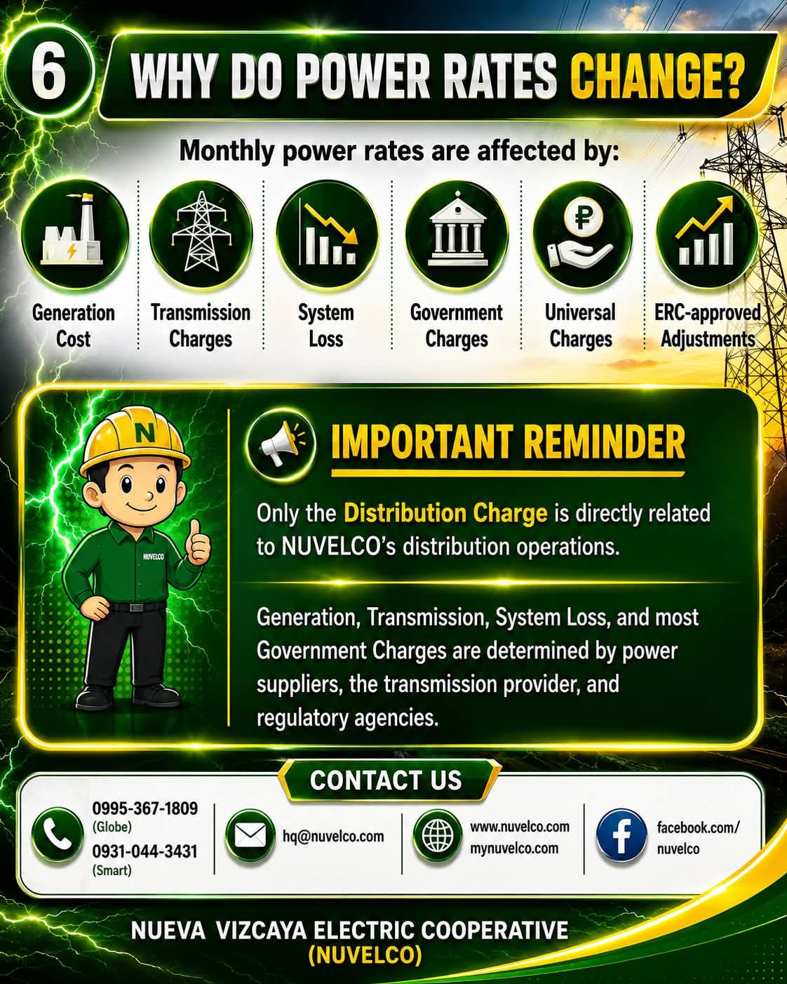 POWER RATE - AUGUST 2026